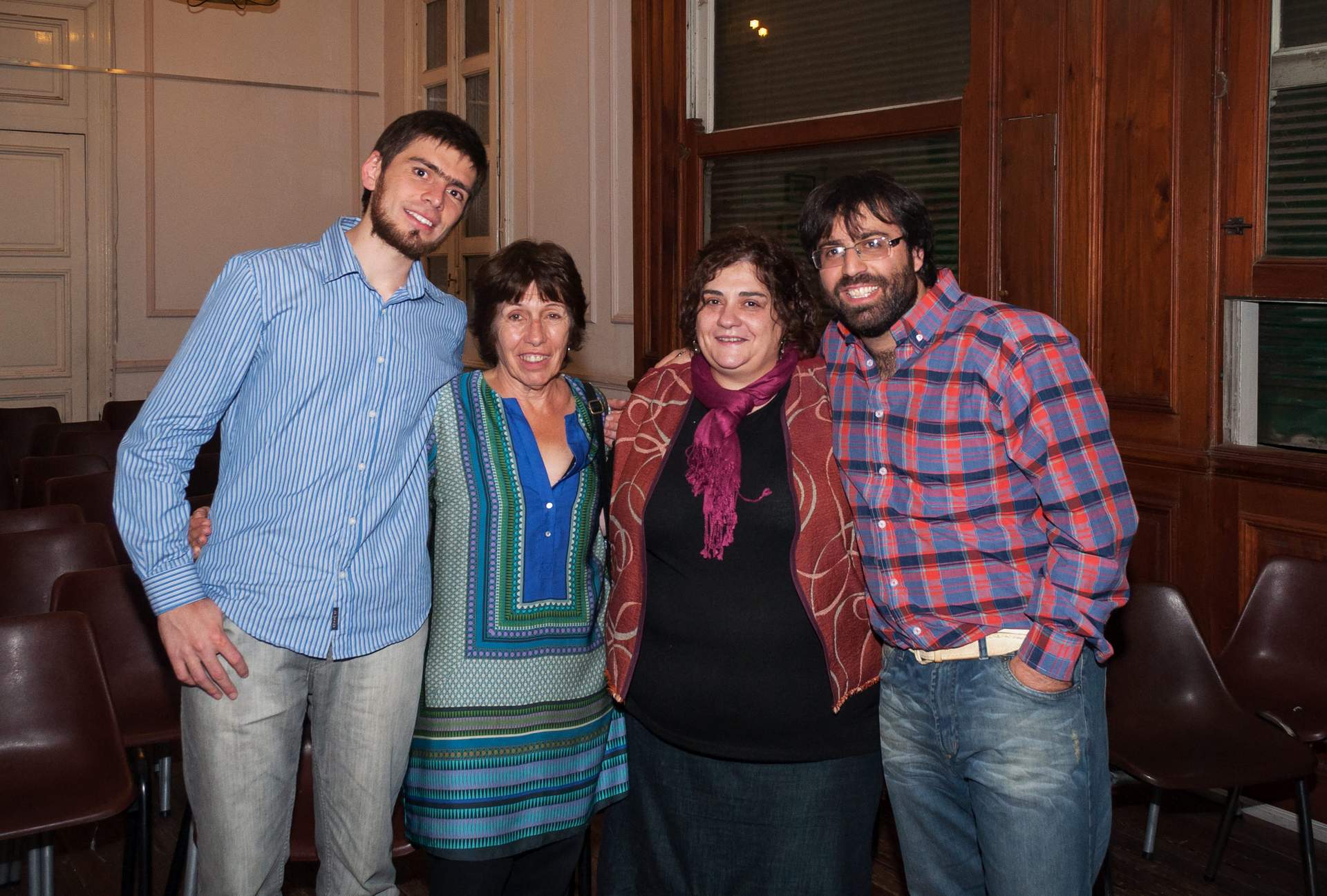 Ariel Lede, Petra Marzocca, Olga Echeverría y Lucas Bilbao 