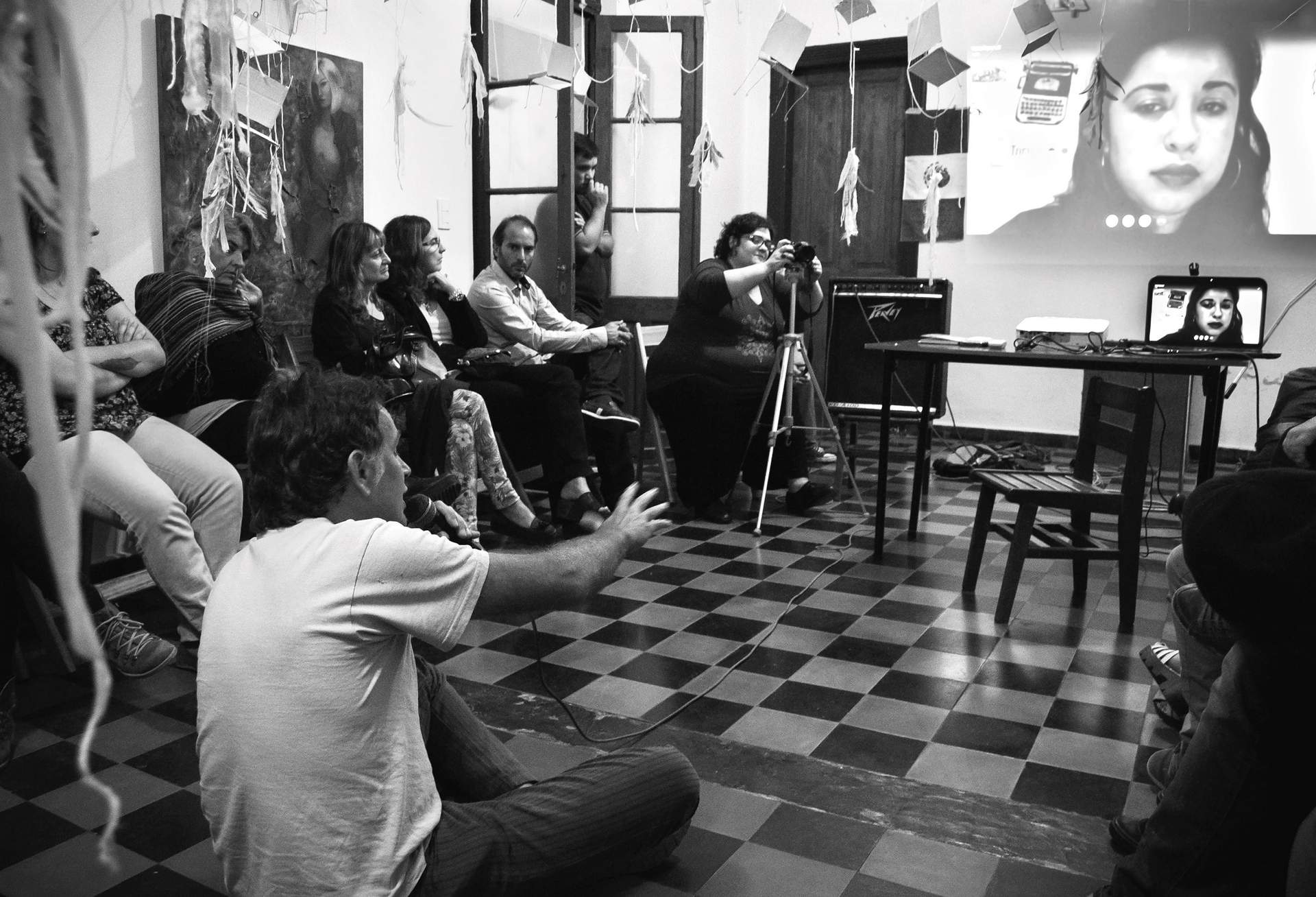 Gustavo Primucci, Analía La Banca, Lucía Lionetti, Cecilia Di Marco, Santiago Linares, Damián de Carli y Olga Echeverría